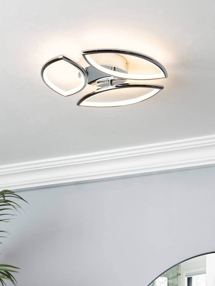 BHS Chrome Denver 3 LED Bathroom Light - Image 1 of 4 BHS Chrome Denver 3 LED Bathroom Light - Image 1 of 4