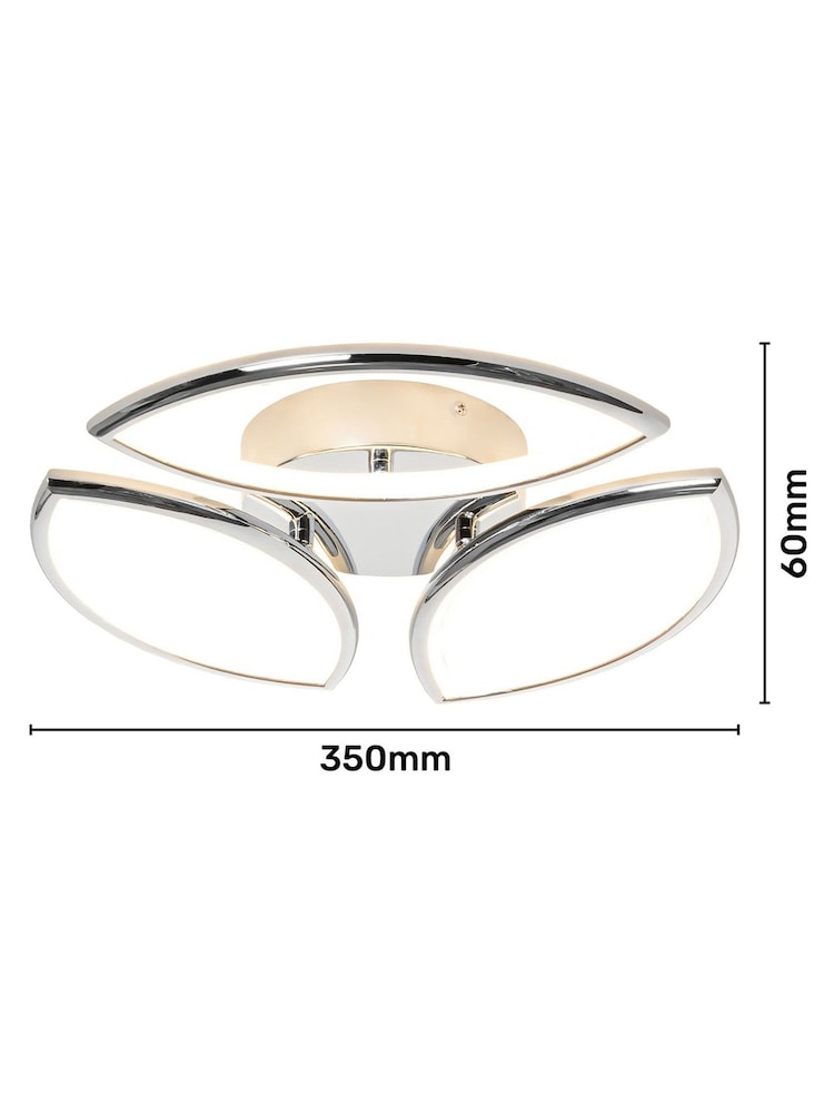 BHS Chrome Denver 3 LED Bathroom Light - Image 4 of 4