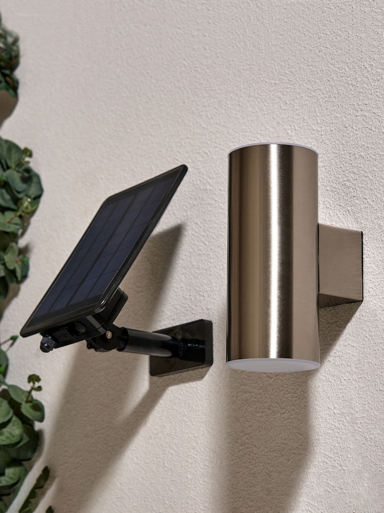 BHS Grassington LED Up & Down Solar Wall Light - Image 2 of 5 BHS Grassington LED Up & Down Solar Wall Light - Image 2 of 5
