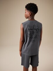 炭灰色 - 背心和短裤套装（3-16 岁） - 图片3 / 9