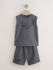 炭灰色 - 背心和短裤套装（3-16 岁） - 图片5 / 9
