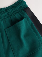 Green/White/Navy - Conjunto de camiseta de manga corta y pantalones cortos con diseño de bloques de colores (3-16 años) - Imagen 6 de 6