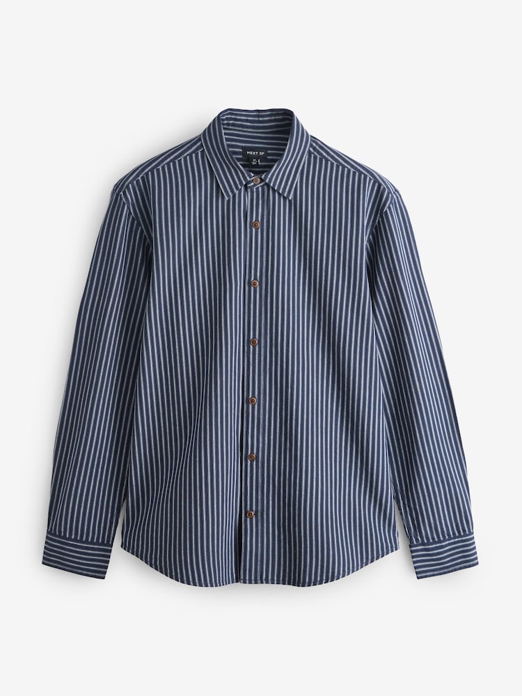 Stripe Black Long Sleeve Shirt - Image 1 of 1 Stripe Black Long Sleeve Shirt - Image 1 of 1