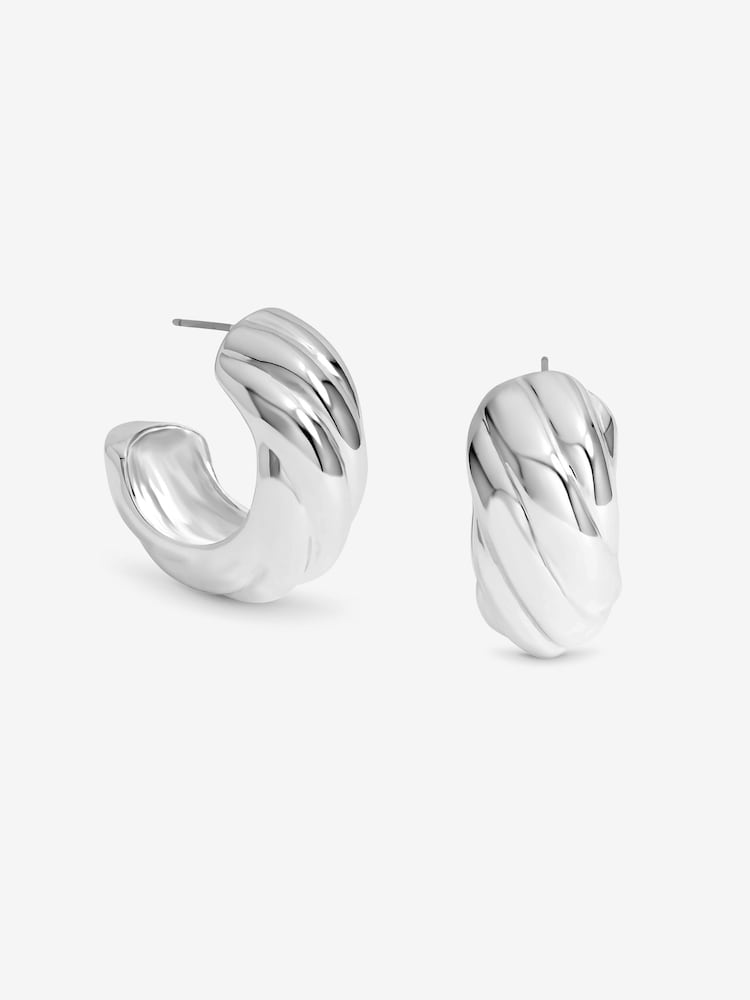 Mood Polished Intertwined Hoop Earrings - صورة 1 من 5 Mood Polished Intertwined Hoop Earrings - صورة 1 من 5