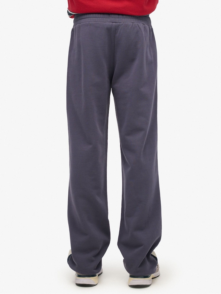Superdry Purple Athletic Essentials Straight Joggers - Image 2 of 4
