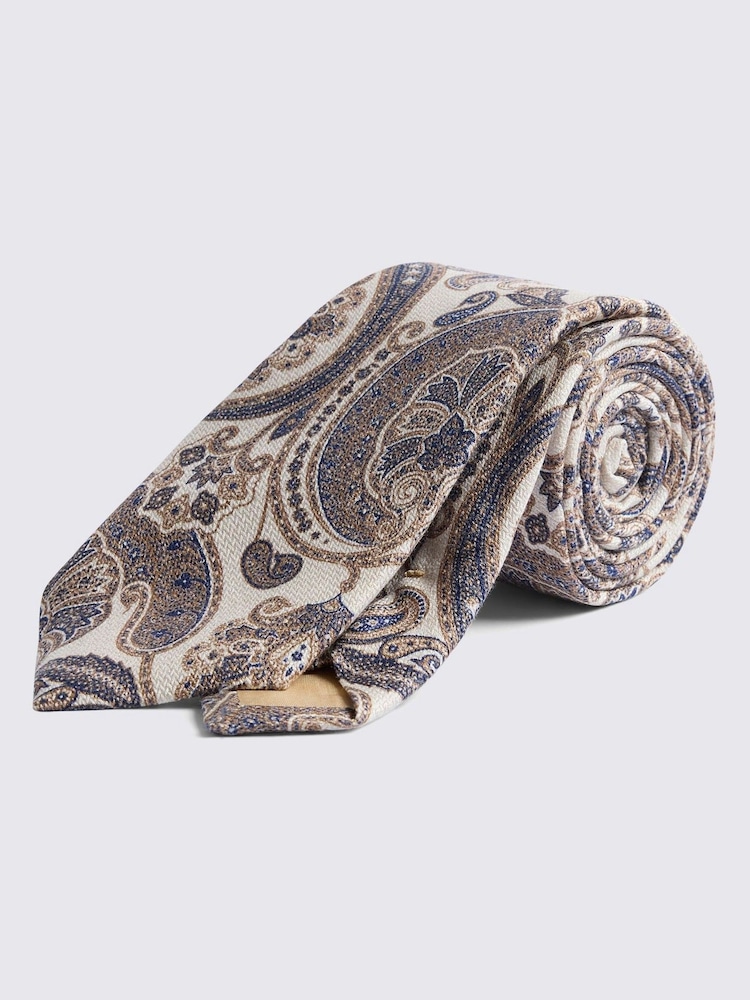 MOSS Bottinelli Silk Paisley Tie - Image 1 of 2