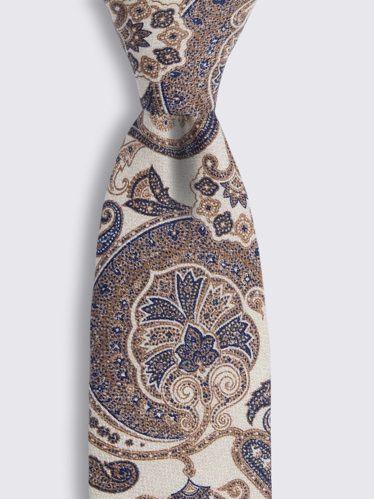 MOSS Bottinelli Silk Paisley Tie - Image 2 of 2