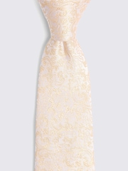MOSS Floral Print Swirl Silk Tie - Image 2 of 2