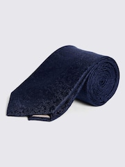 MOSS Floral Print Swirl Silk Tie - Image 1 of 2