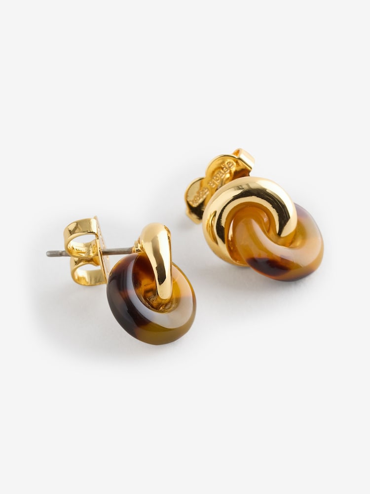 Kate Spade Studs Brown Earrings - Image 1 of 1