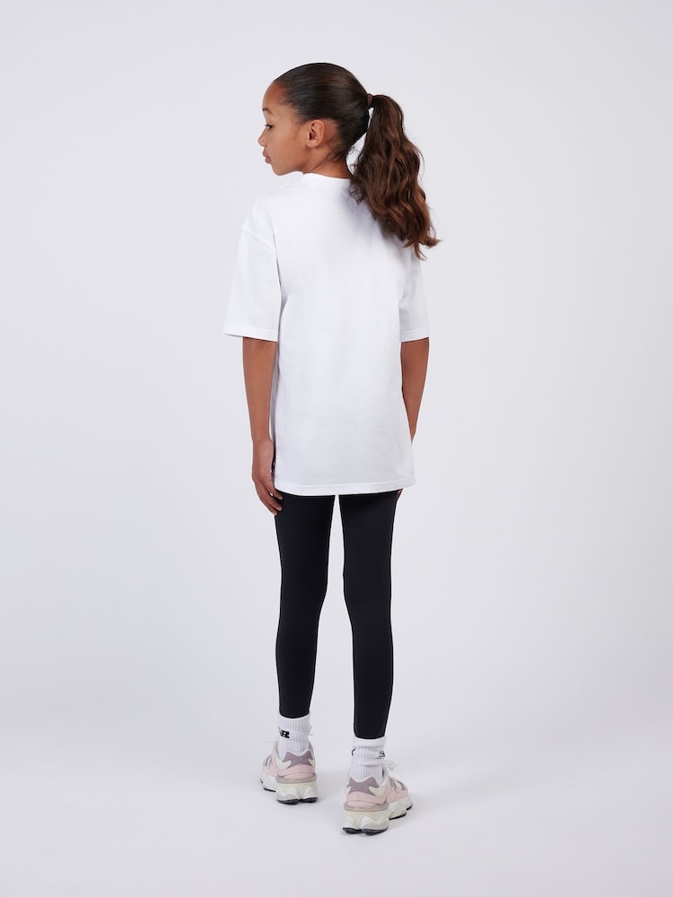 New Balance White Shoes Graphic Print T-Shirt and Leggings Set - Image 2 of 11 New Balance White Shoes Graphic Print T-Shirt and Leggings Set - Image 2 of 11