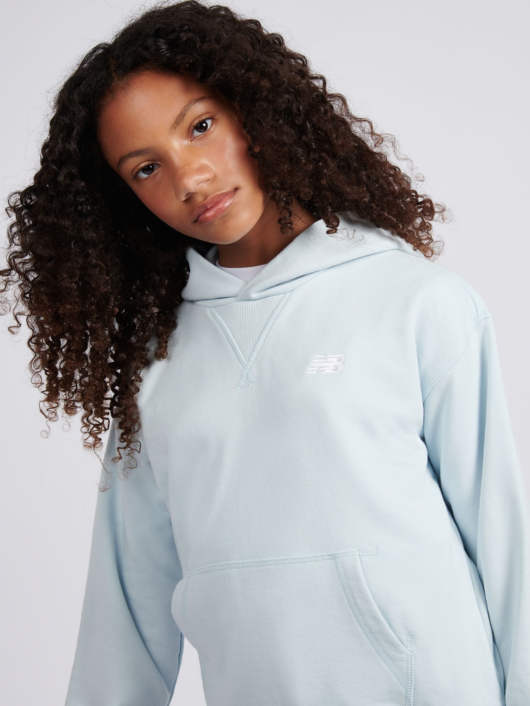 Buy New Balance Blue Small French Terry Logo Hoodie from Next USA