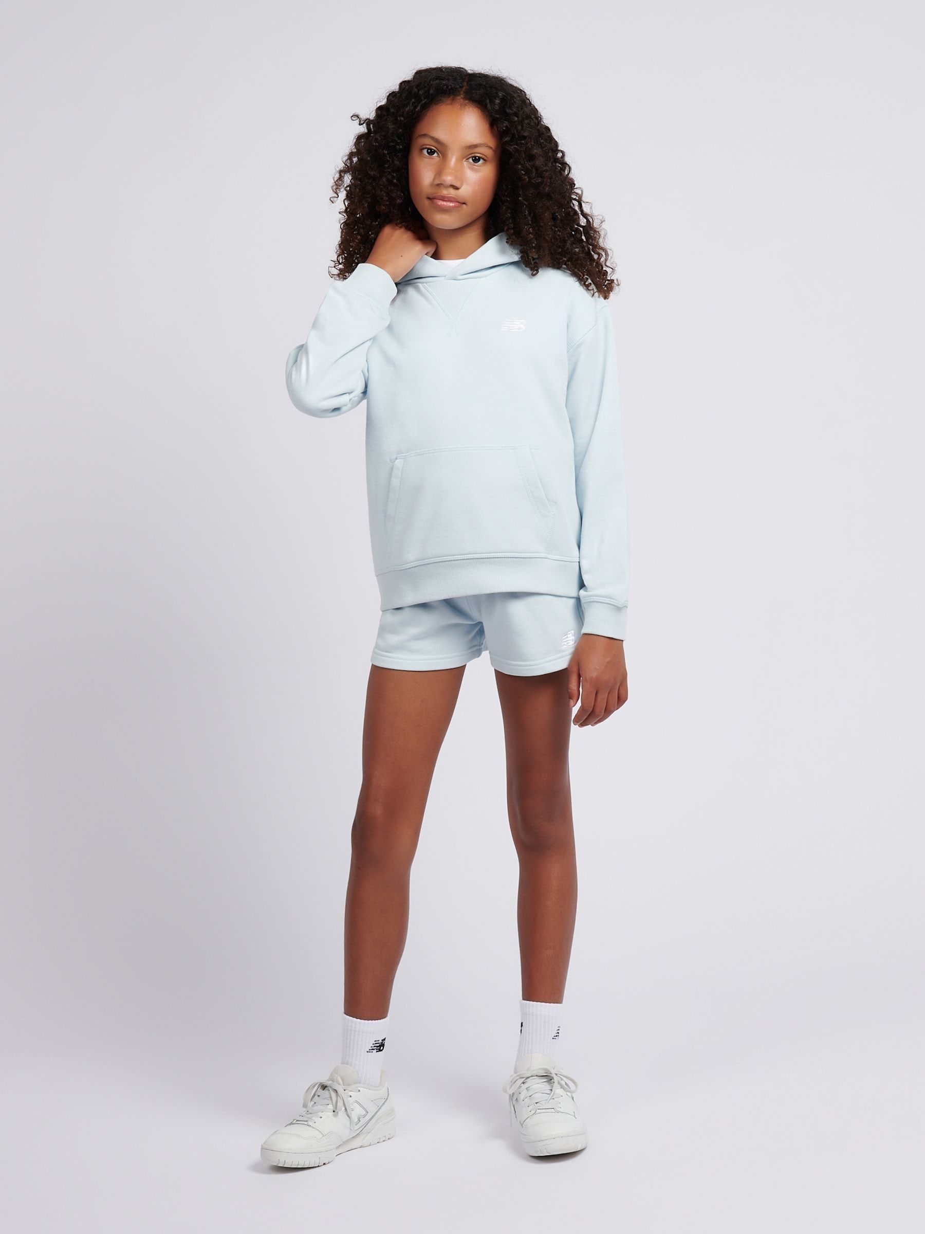 Buy New Balance Blue Small French Terry Logo Hoodie from Next USA