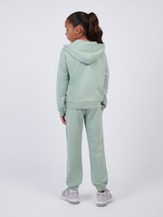 New Balance Green Stacked Logo FT Zip Hoodie and Joggers Set - Image 3 of 11