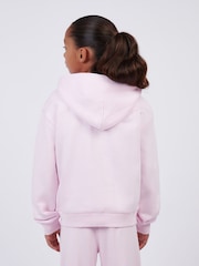 Rosa - New Balance Small French Terry Logo Full Zip Hoodie - Imagen 3 de 8