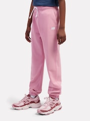 New Balance Pink French Terry Small Logo Joggers - Image 2 of 8