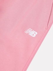 New Balance Pink French Terry Small Logo Joggers - Image 8 of 8