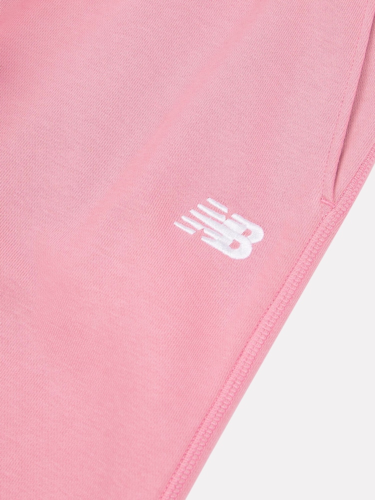New Balance Pink French Terry Small Logo Joggers - Image 8 of 8 New Balance Pink French Terry Small Logo Joggers - Image 8 of 8