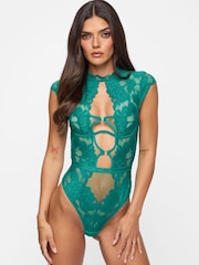 Ann Summers Green Enchant Lace and Mesh Body - Image 1 of 6
