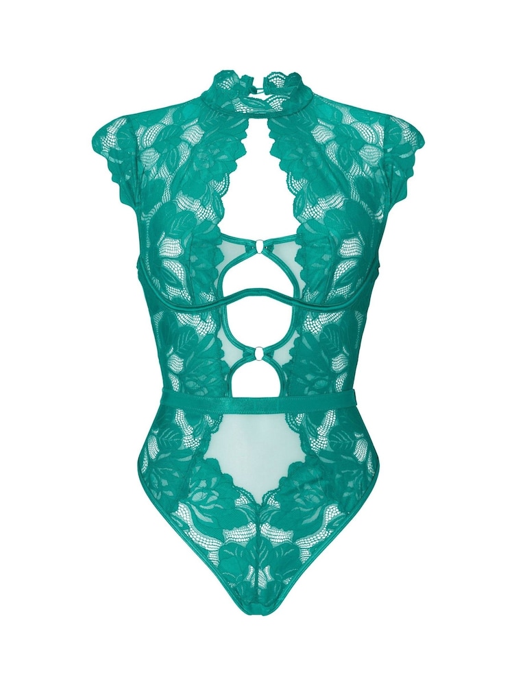 Ann Summers Green Enchant Lace and Mesh Body - Image 6 of 6
