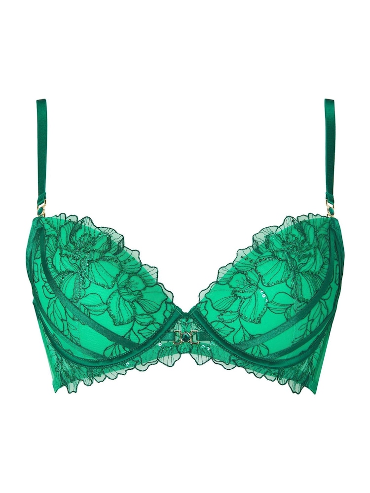 Ann Summers Green Divine Temptation Padded Plunge Bra - Image 5 of 5