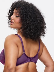 Ann Summers Purple DD+ Non Pad Plunge Sexy Lace Underwired Bra - Image 2 of 5