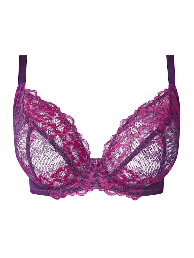 Ann Summers Purple DD+ Non Pad Plunge Sexy Lace Underwired Bra - Image 5 of 5 Ann Summers Purple DD+ Non Pad Plunge Sexy Lace Underwired Bra - Image 5 of 5