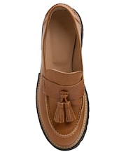Celtic & Co. Brown Tassel Loafers - Image 7 of 8