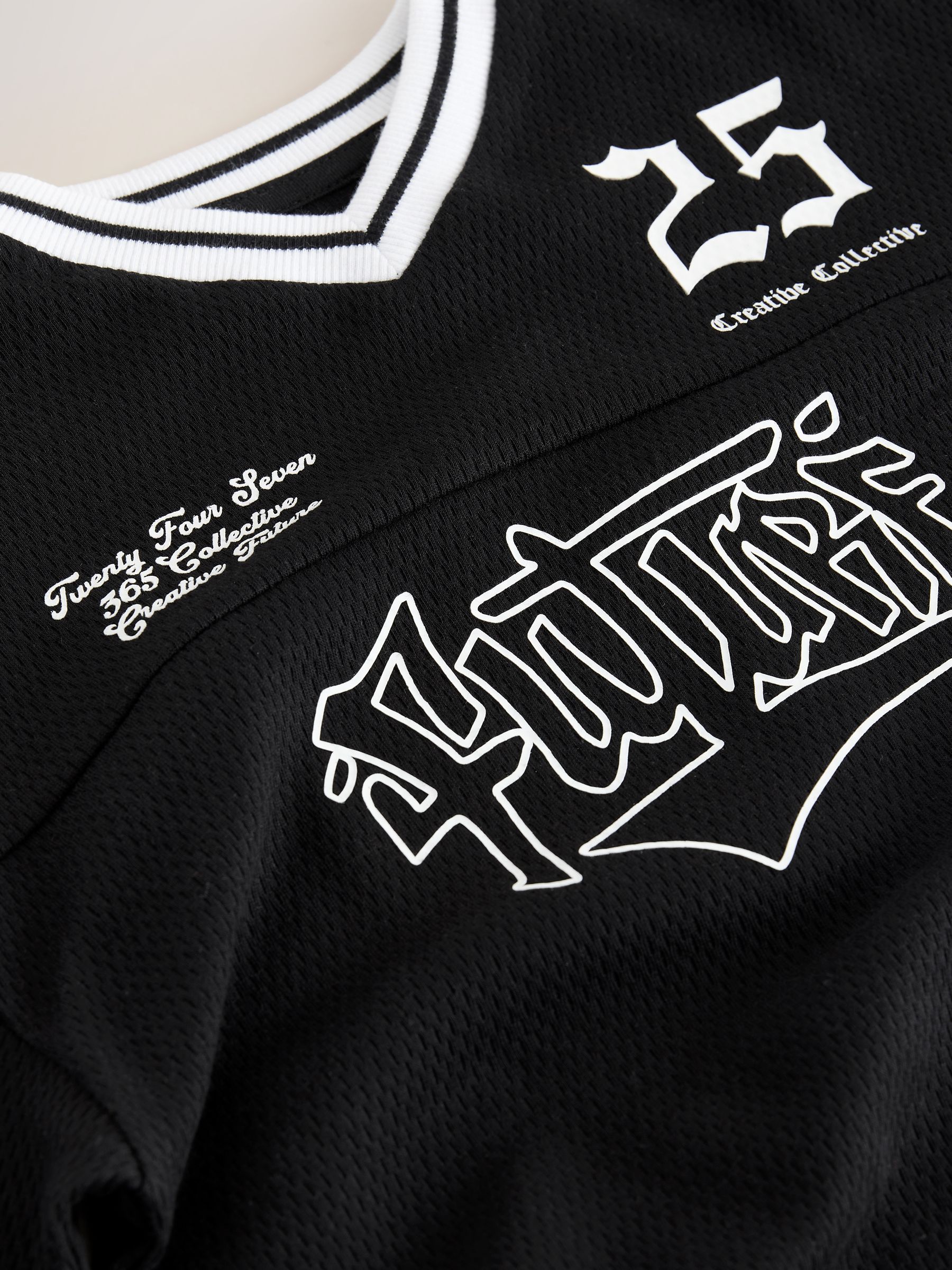 Buy Black Graphic Varsity Short Sleeve T-Shirt (3-16yrs) from Next USA