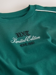 Green Piping Short Sleeve Graphic T-Shirt (3-16yrs) - Image 4 of 4