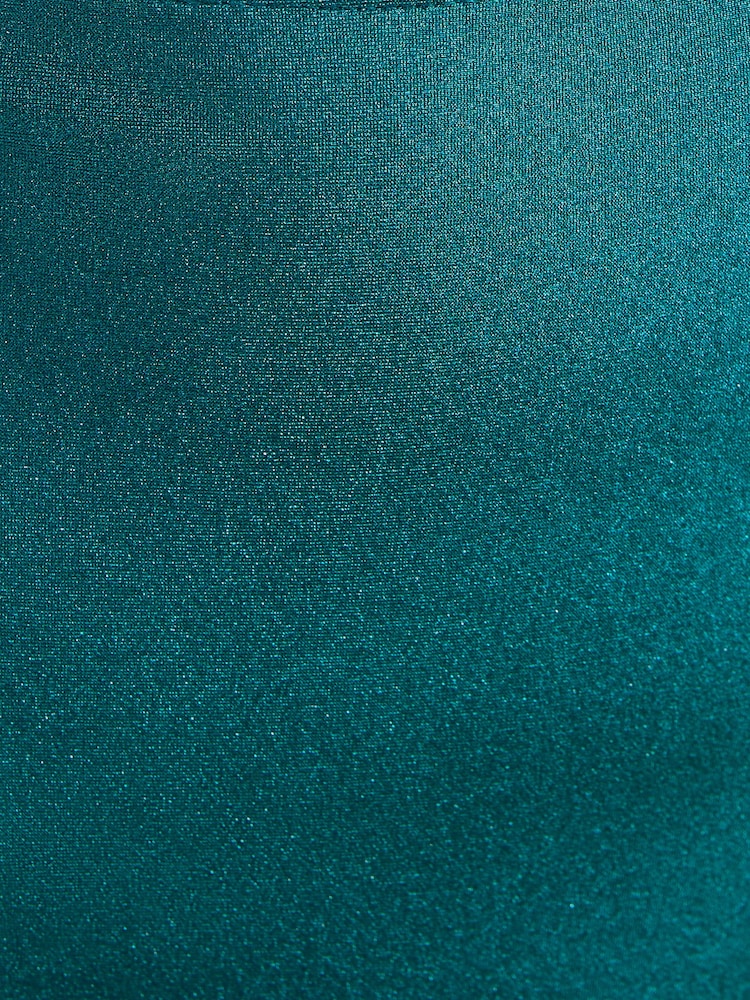 Friends Like These Blue Halter Neck Tie Bandeau Bikini Set - Image 6 of 6