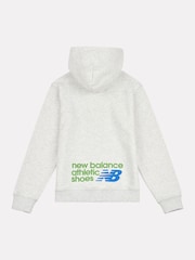 New Balance קפוצ'ון פרימיום ספורטיבי בגזרה נינוחה עם גרפיקה - תמונה 8 מתוך 10