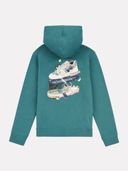 New Balance Blue Fitness Centre Illustrated Full Zip Hoodie - Image 8 of 10