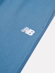 Azul - Pantalones de chándal de rizo francés con logotipo pequeño de New Balance - Imagen 8 de 8