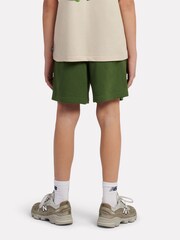 New Balance Green French Terry Small Logo Shorts - Image 3 of 8