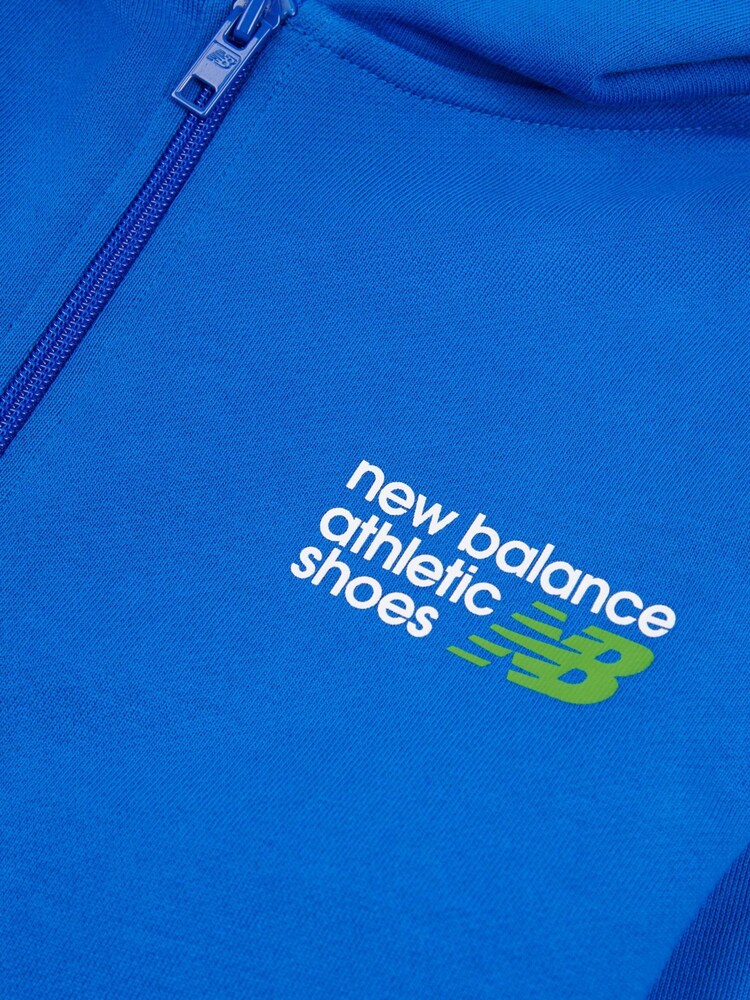 New Balance Blue Athletics Relaxed Premium Full Zip Hoodie - Image 8 of 8