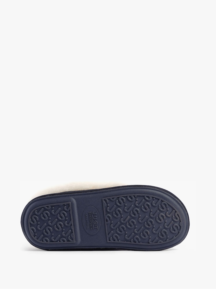 Just Sheepskin Blue Ladies Classic Sheepskin Slipper - Image 5 of 5 Just Sheepskin Blue Ladies Classic Sheepskin Slipper - Image 5 of 5