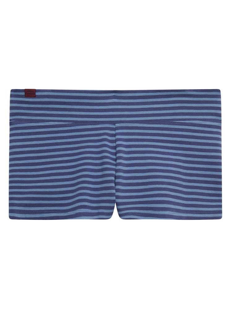 Superdry Blue Athletic Essential Fold Over Shorts - Image 7 of 7