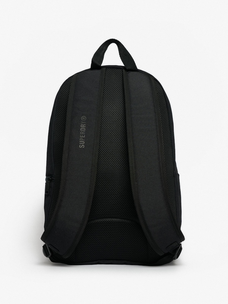 Superdry Black Heritage Backpack - Image 2 of 3 Superdry Black Heritage Backpack - Image 2 of 3