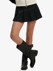 Superdry Black Mini Pleated Skirt - Image 3 of 8