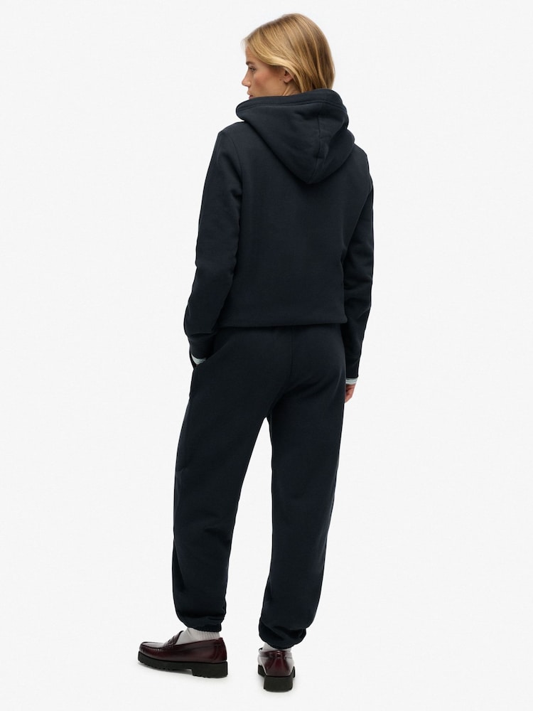 Superdry Blue Essential Logo Joggers - Image 2 of 8 Superdry Blue Essential Logo Joggers - Image 2 of 8