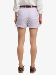 Superdry Purple Mid Rise Shorts - Image 3 of 4