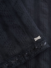 Superdry Blue Lace Cami Playsuit - Image 8 of 8