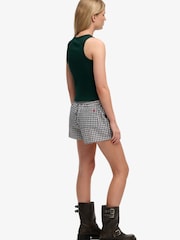 Superdry Blue Cotton Stripe Elastic Shorts - Image 5 of 6