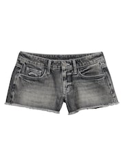 Superdry Blue Low Rise Denim Hot Shorts - Image 7 of 8