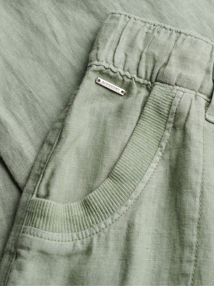 Superdry Green Low Rise Trousers - Image 12 of 12