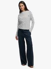 Superdry Blue Low Rise Trousers - Image 1 of 7