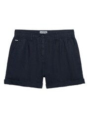 Superdry Blue Mid Rise Shorts - Image 1 of 1