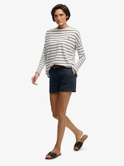 Superdry Blue Mid Rise Shorts - Image 3 of 7