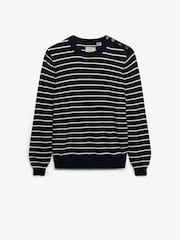 Superdry Blue Lightweight Essential Jumper - Image 6 of 6